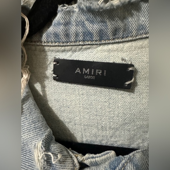 Amiri Splatter Denim Jacket ( Please Contact ) Size L, Never Worn. - Picture 3 of 3